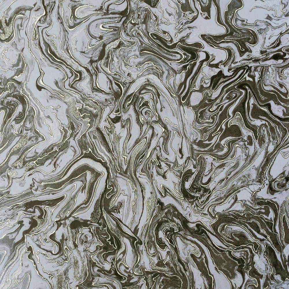 1000x1000 Arthouse Liquid Marble Charcoal Gray Paste The Paper Wallpaper