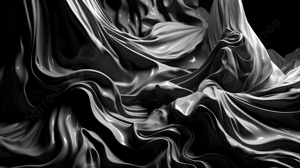 1200x673 Silver Liquid Writhe Background, 3D Art