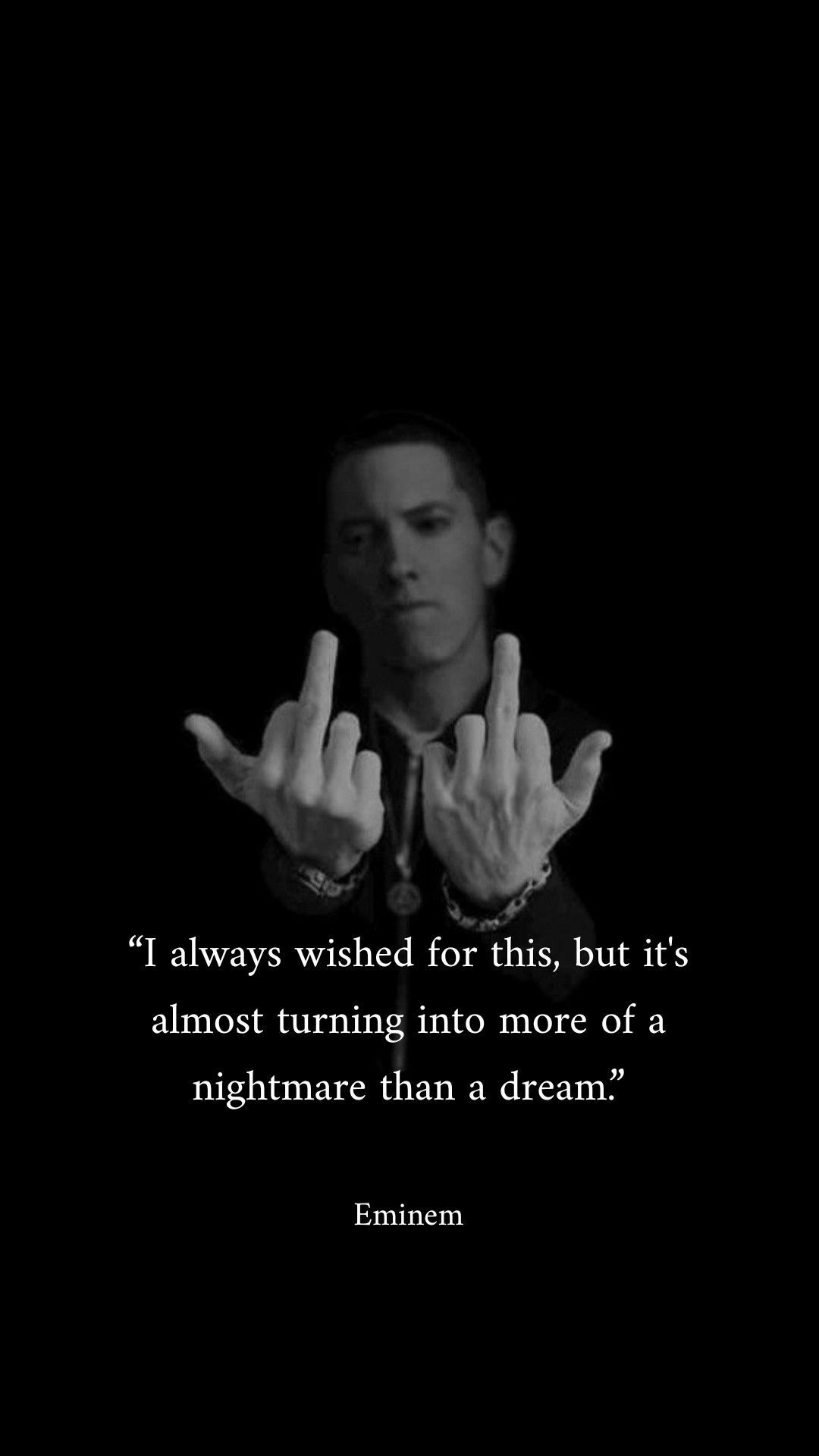 1080x1920 Eminem Quote Wallpaper. Eminem quotes
