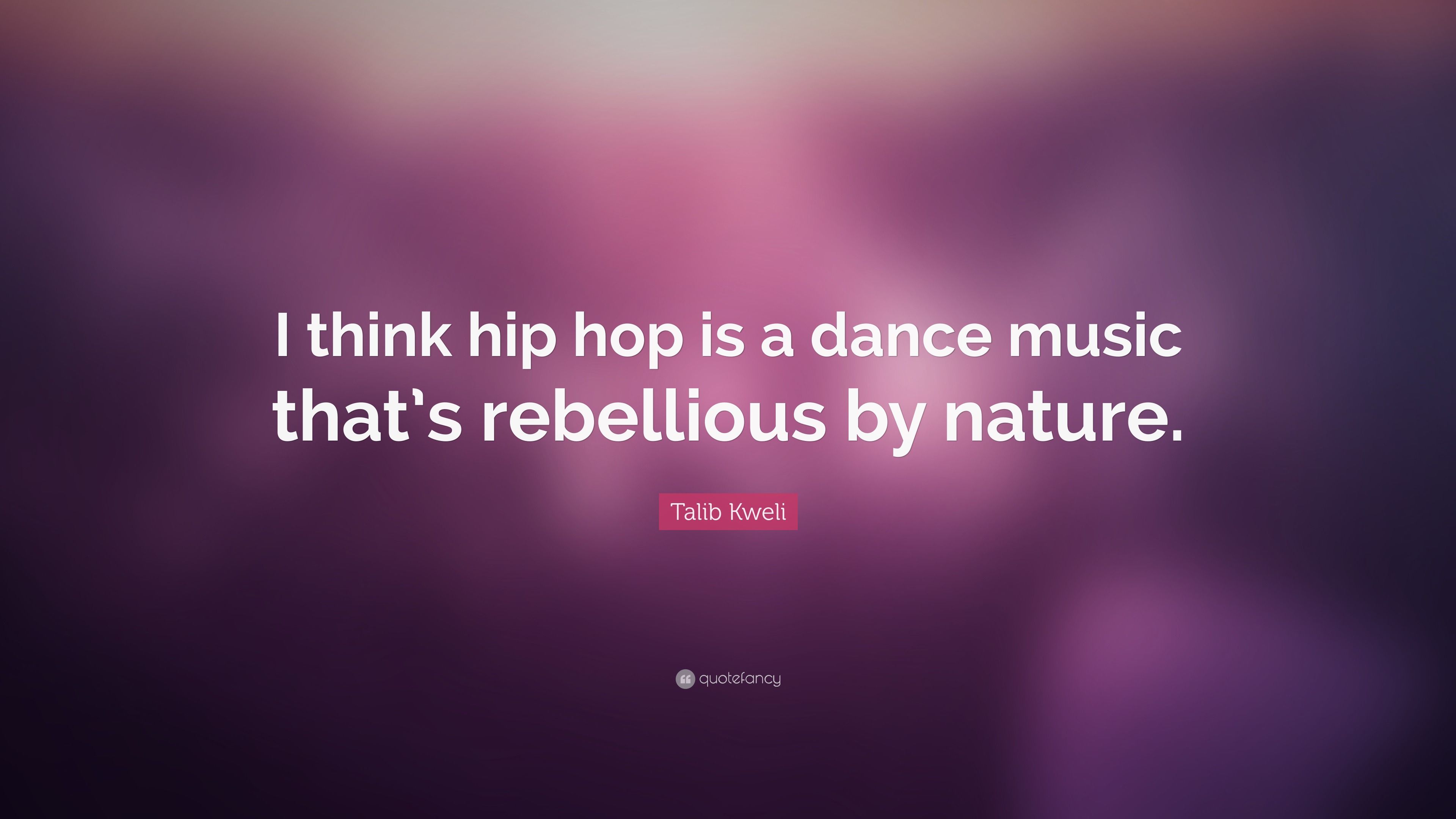 3840x2160 Talib Kweli Quote: “I think hip hop is