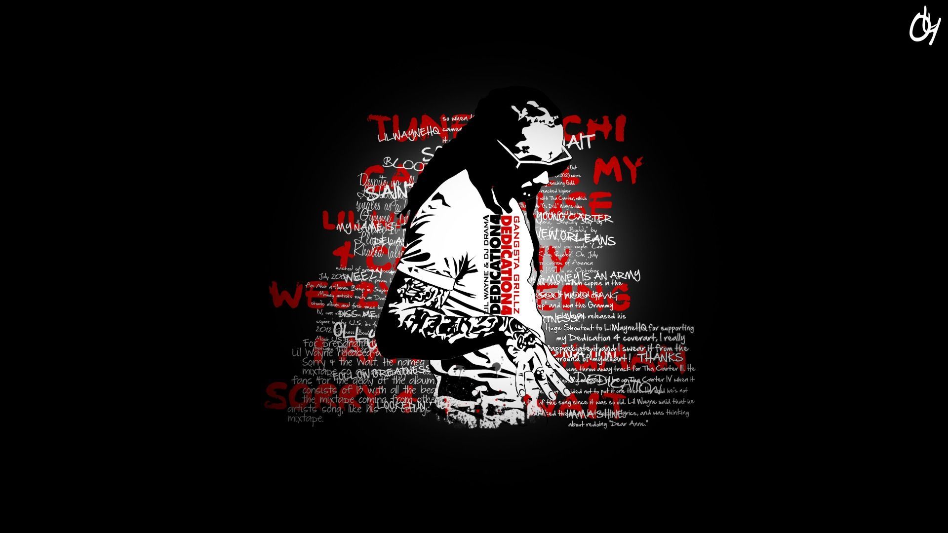 1920x1080 Wallpaper rap, dedication lil wayne