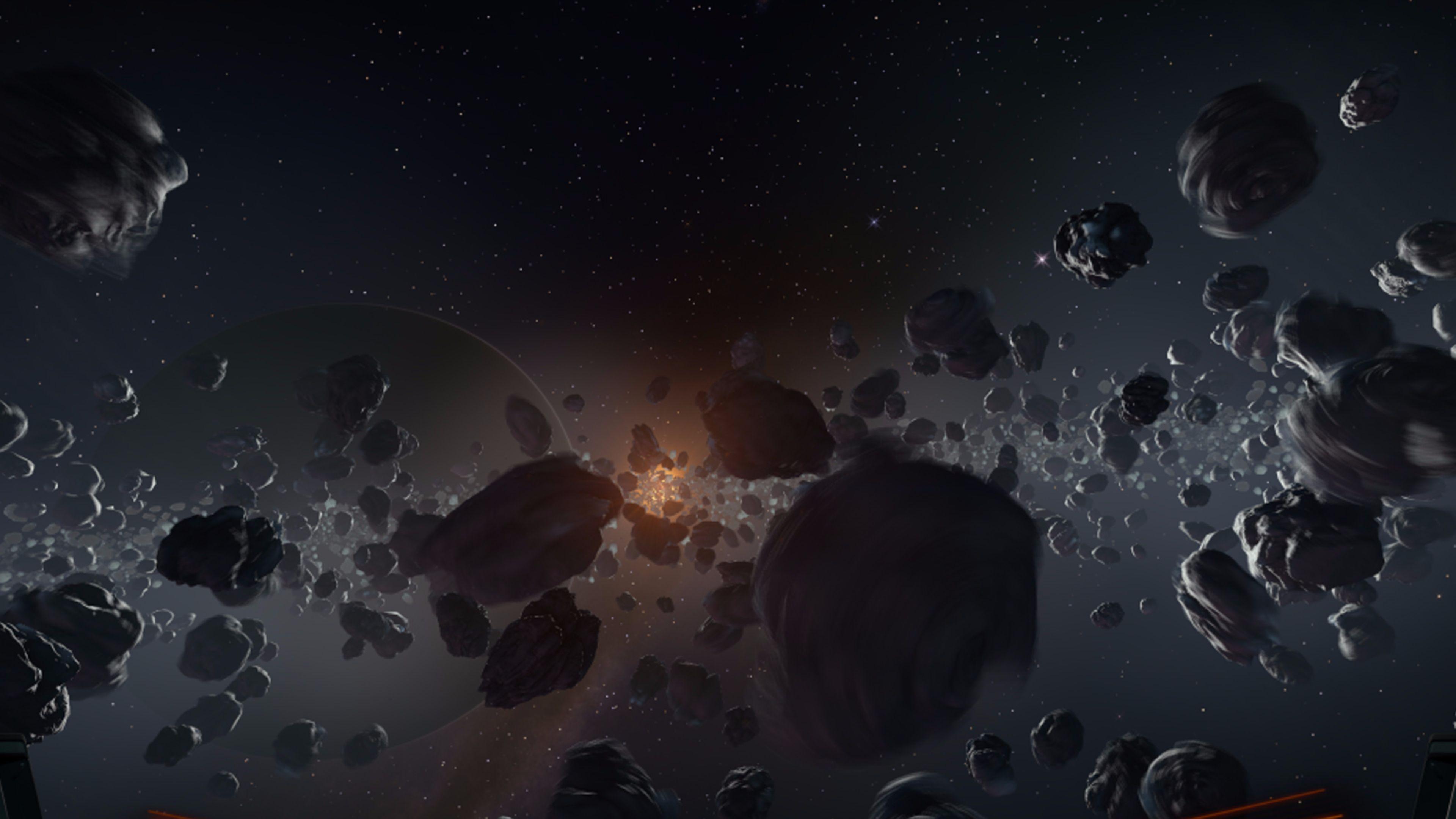 3840x2160 Asteroid Wallpaper Widescreen #A17J3U9