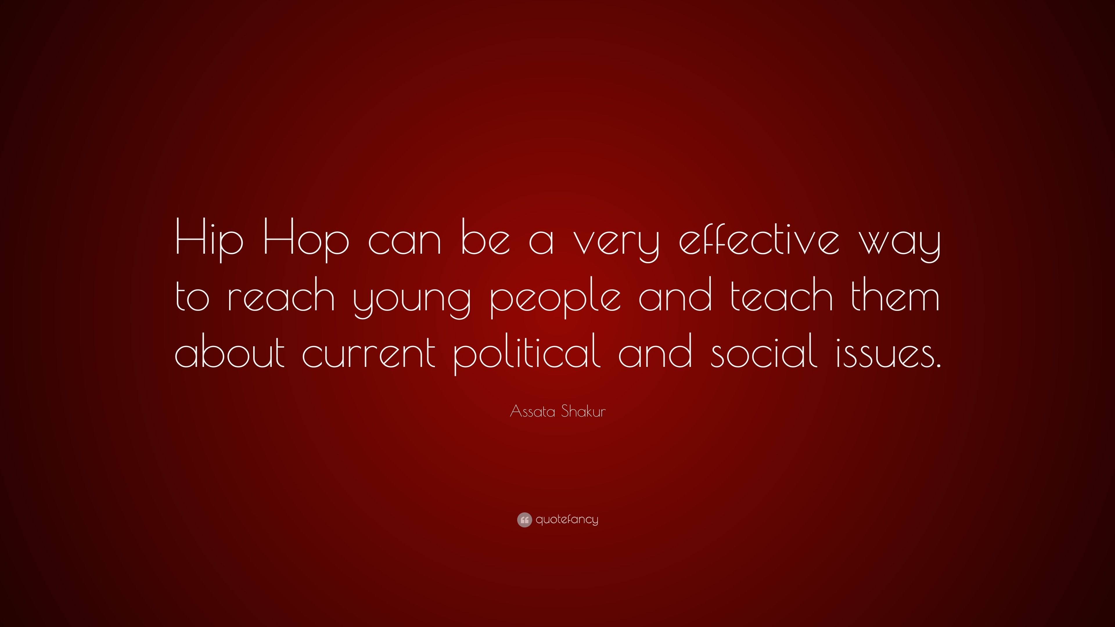 3840x2160 Assata Shakur Quote: “Hip Hop can be a