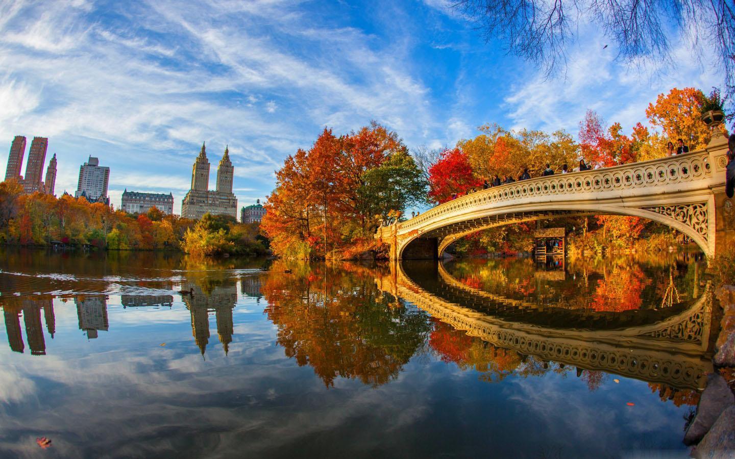 1440x900 Romantic Autumn Wallpaper for Android