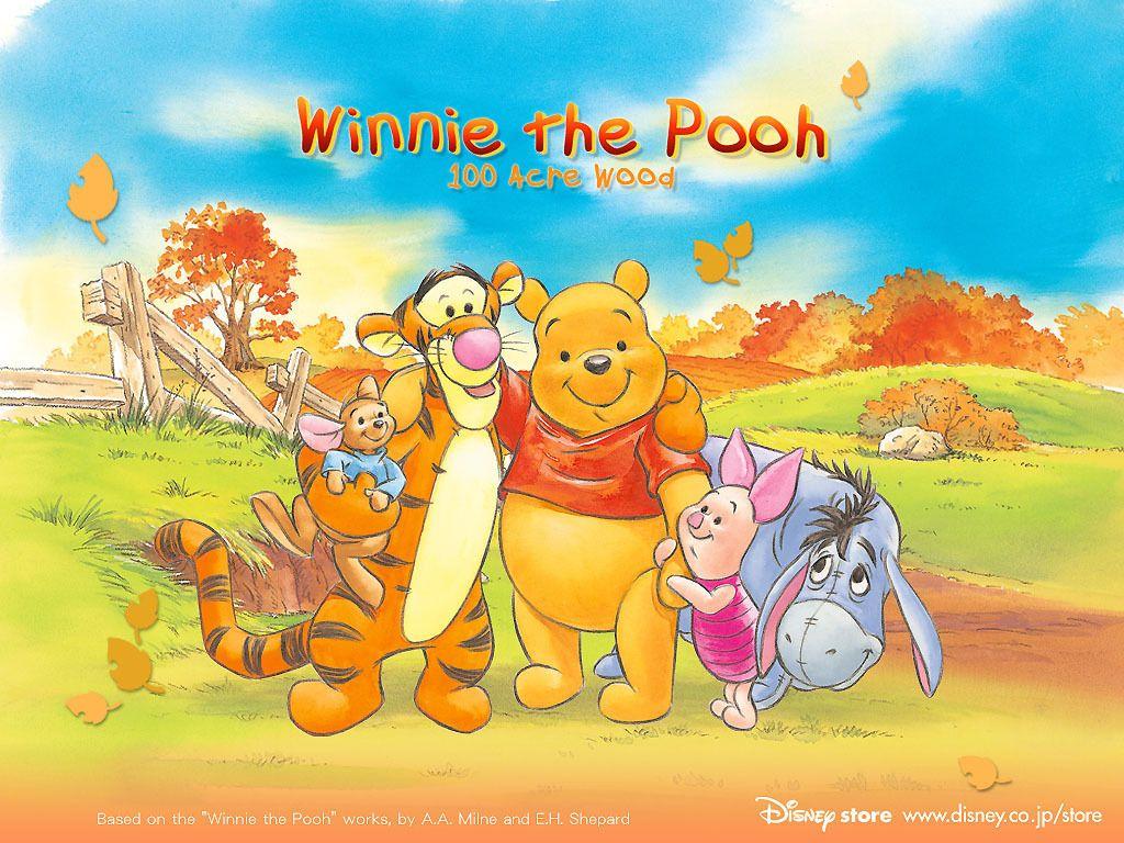 1024x768 Winnie the Pooh Disney HD Wallpaper Image for iPad