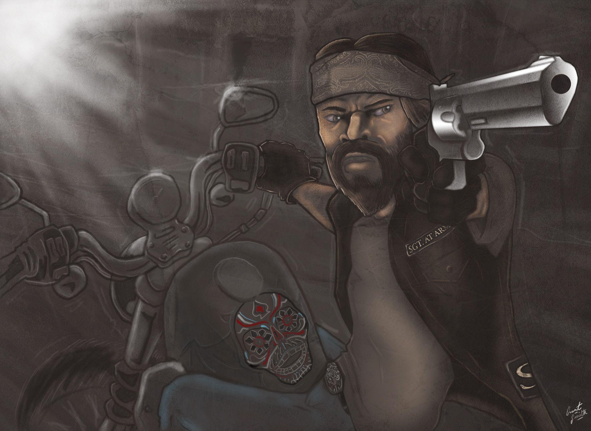2509x1831 Outlaw Biker Wallpaper
