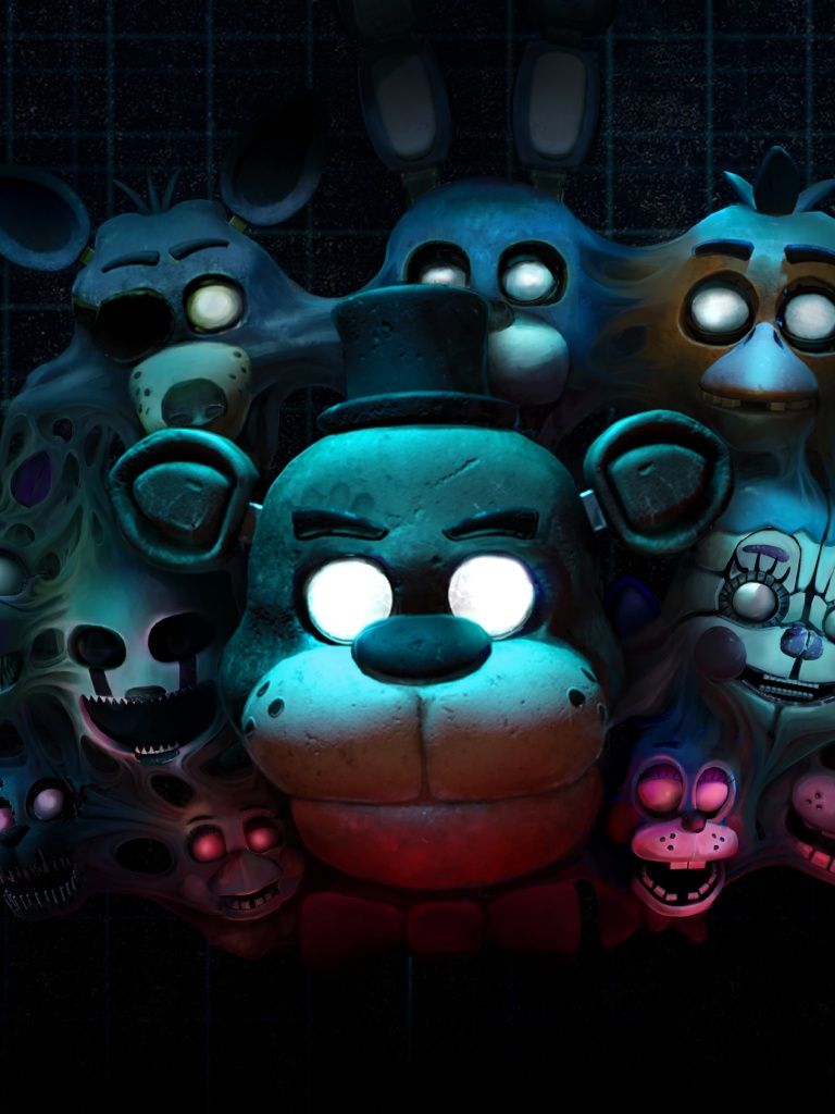 768x1024 FNAF: Help Wanted Wallpaper 4K, Five