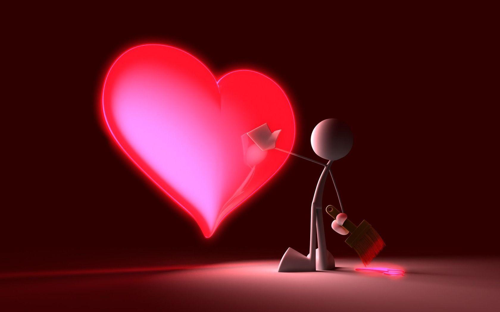 1680x1050 Cool Heart Background