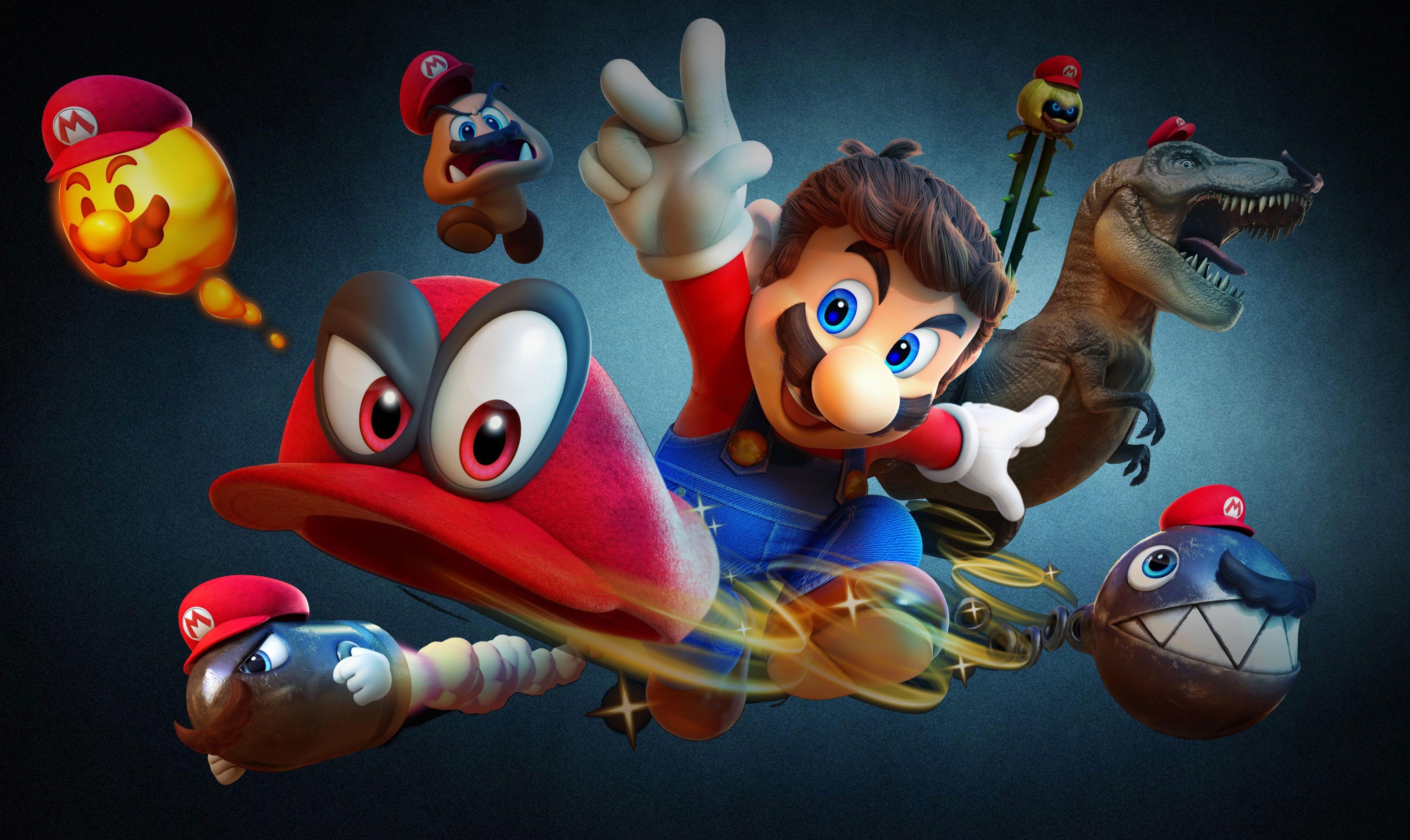 3840x2288 3840x2288 super mario odyssey 4k background desktop