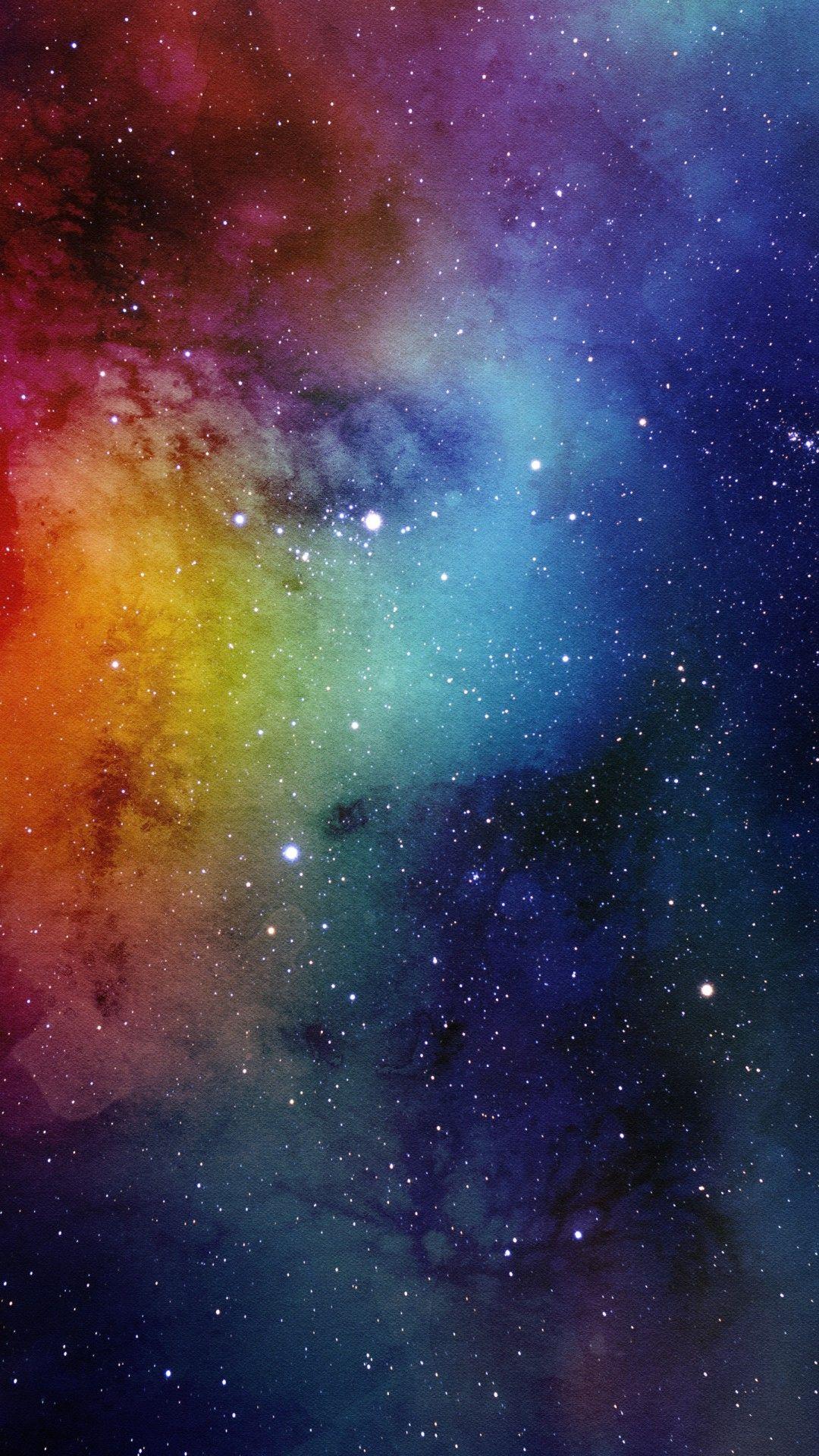 1080x1920 WALLPAPERS HD: Spacescape Watercolor Painting