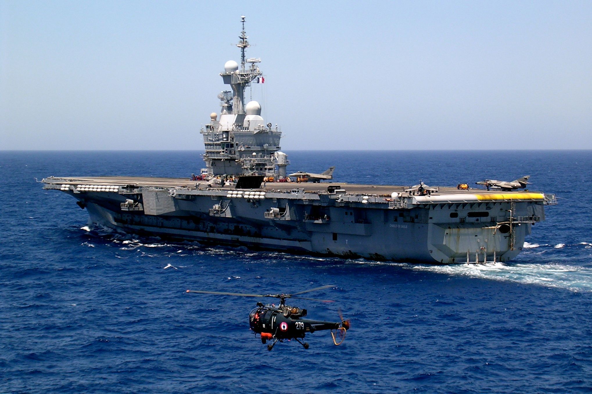 2038x1356 Charles de Gaulle R91 Aircraft Carrier HD Military Wallpaper