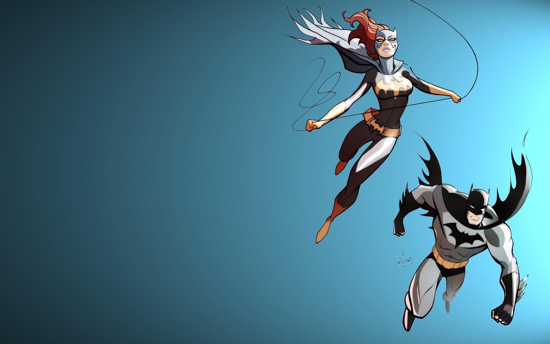 1920x1200 Batman and Batgirl Wallpaper