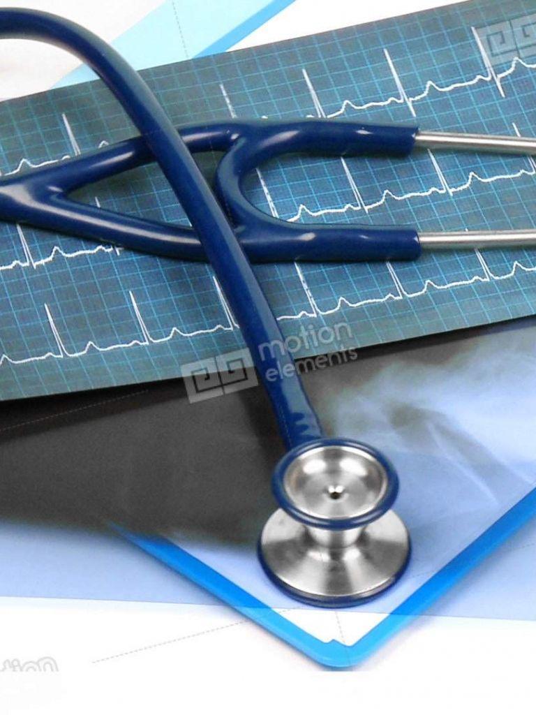 768x1024 Free download Medical Folders And Stethoscope Turning