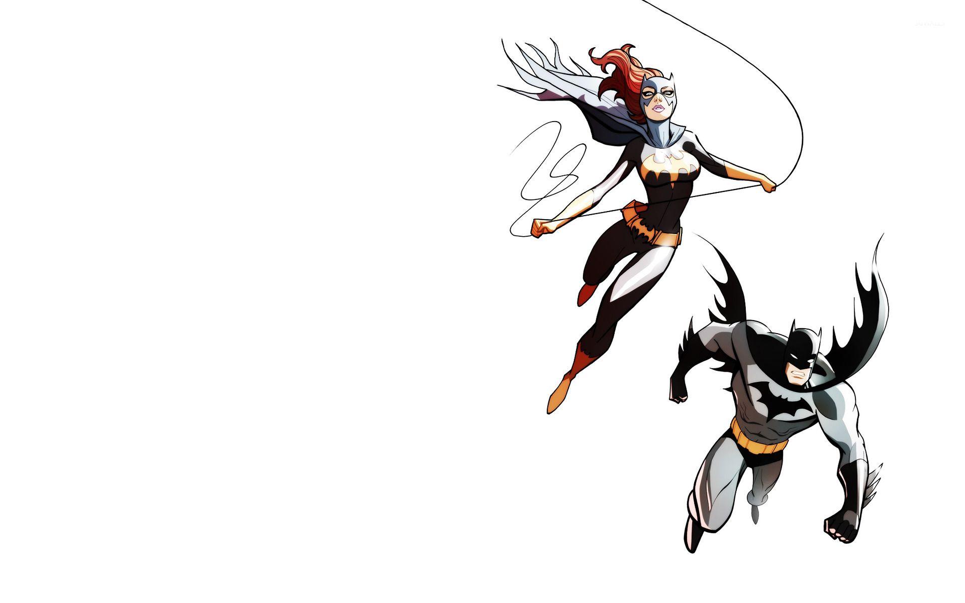 1920x1200 Batgirl and Batman wallpaper wallpaper