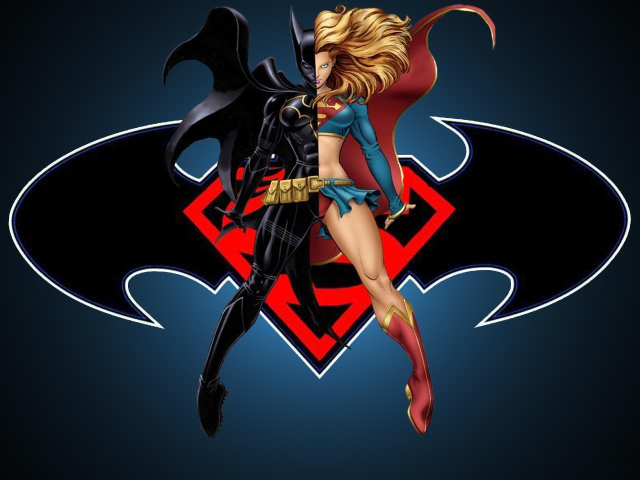 1280x960 Batgirl And Supergirl Wallpaper Wallpaper High