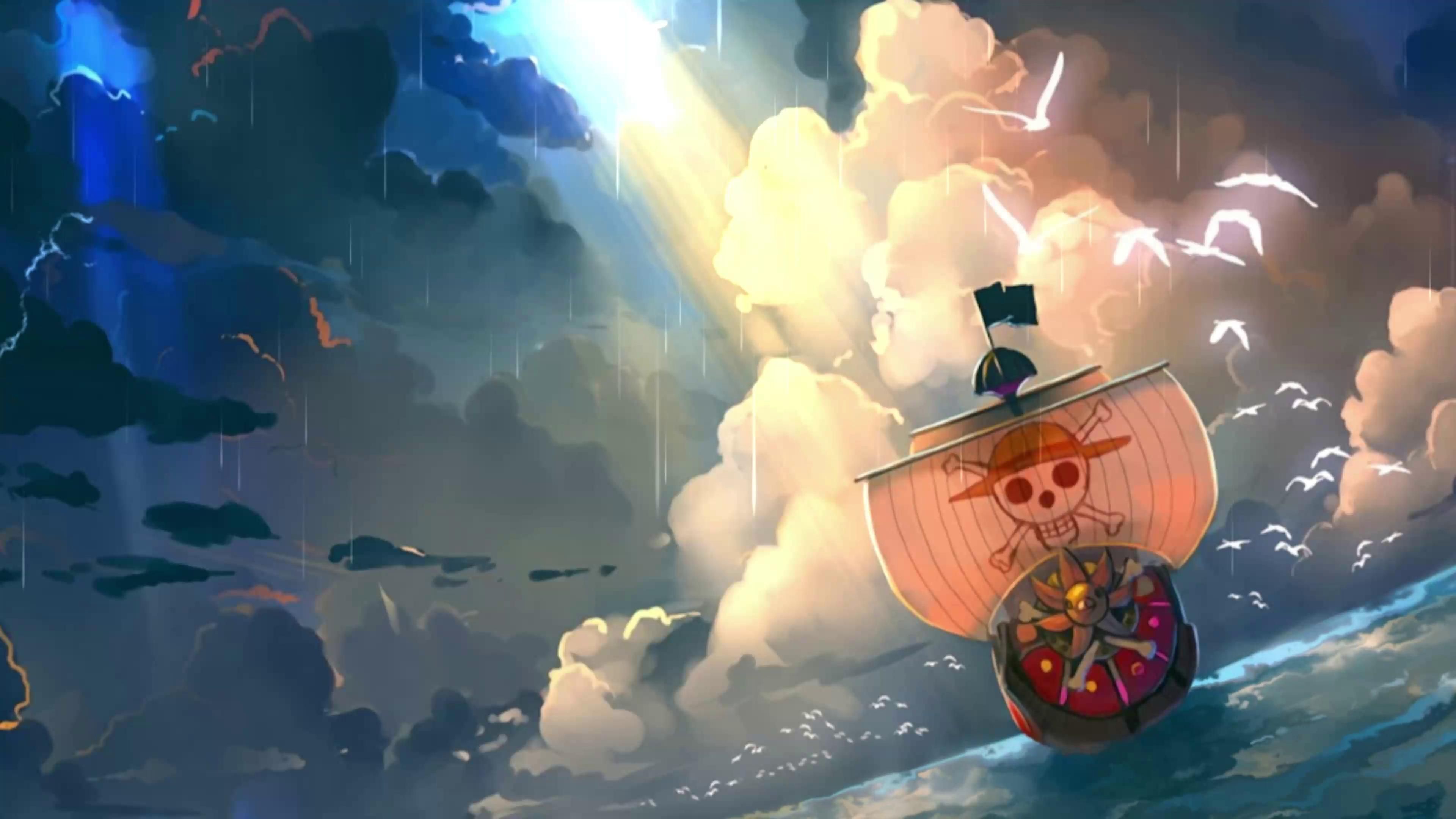 3840x2160 Thousand Sunny (One Piece) Live Wallpaper