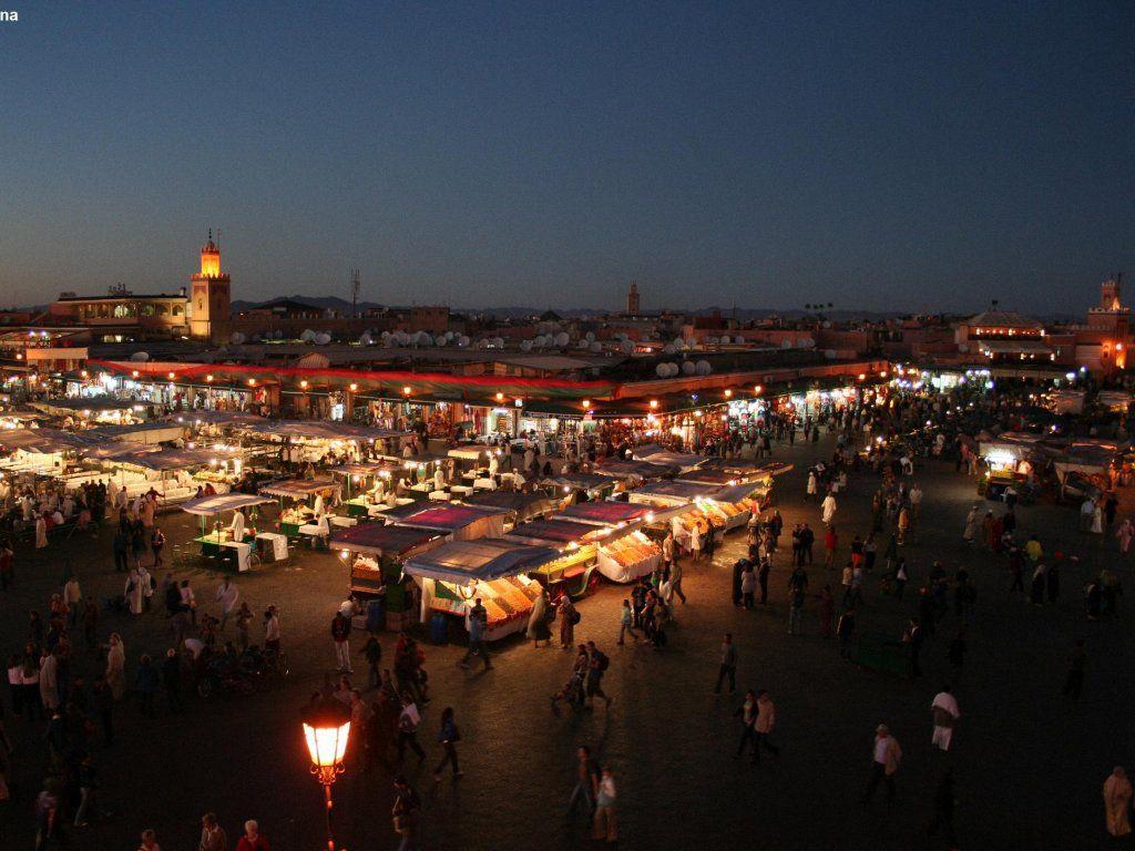 Hình nền Marrakech đêm 1024x768, Hình nền & hình ảnh Marrakech