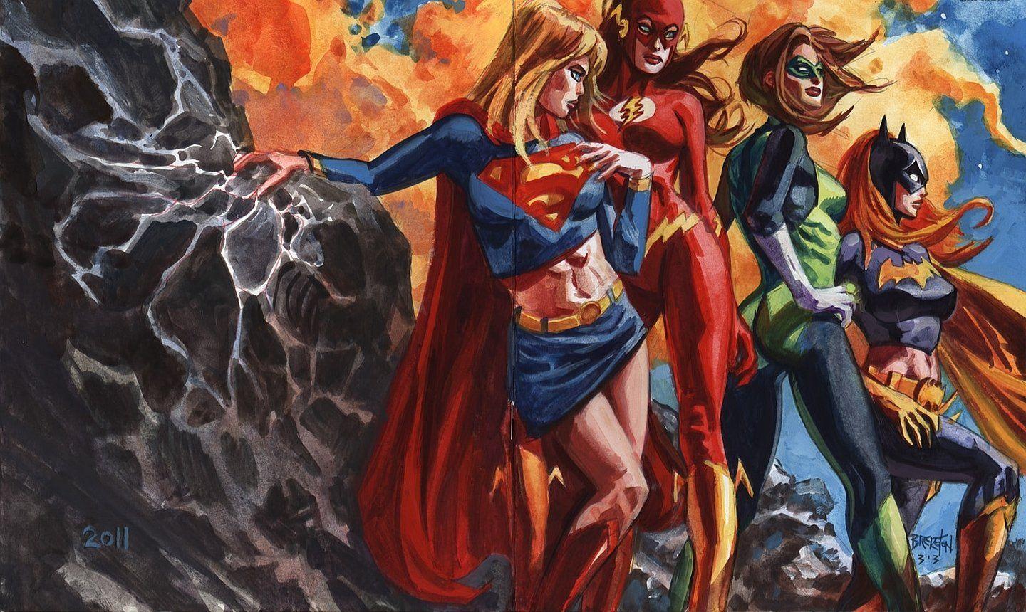 1440x860 Supergirl Green Lantern Wallpaper and Background Imagex860