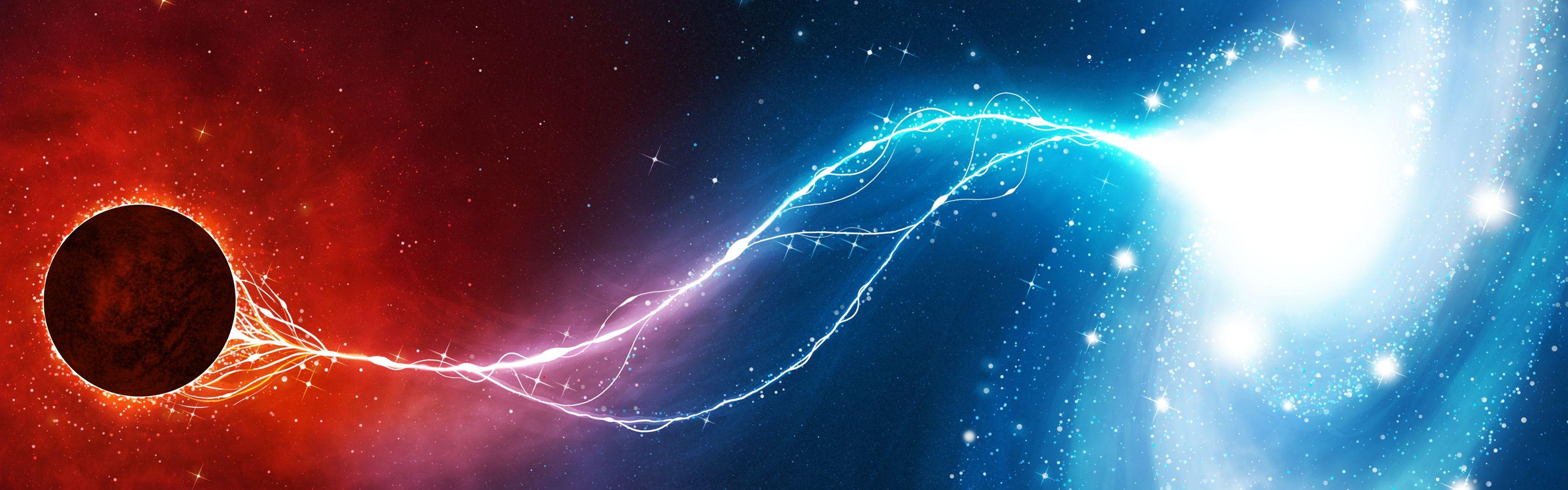 3360x1050 Dual Screen Space Wallpaper 30 + Background Picture