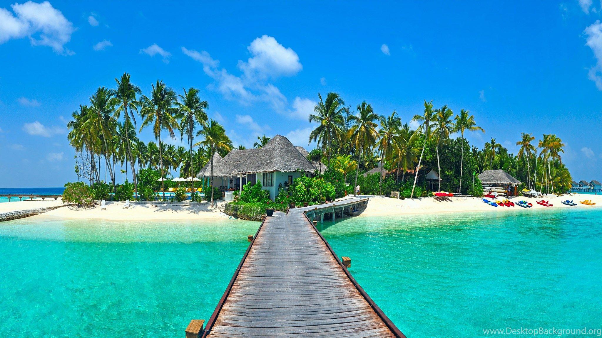 2048x1152 Tropical Beach Wallpaper C6Y7X HD Wallpaper Desktop