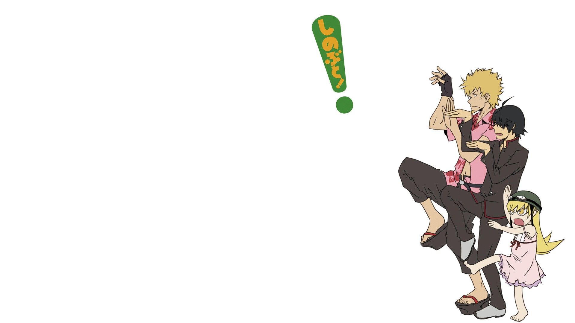 1920x1080 Oshino Shinobu, Monogatari Series, Araragi Koyomi, Oshino Memex1080 Wallpaper