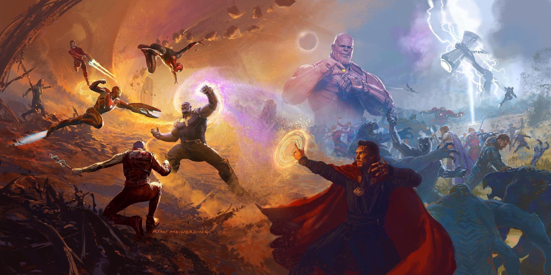 2160x1080 HD wallpaper: Marvel Avengers Infinity War poster, Avengers