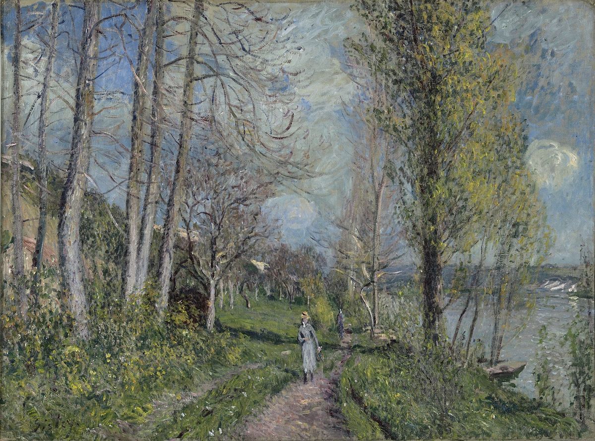 1200x889 Alfred Sisley, Banks of the Seine