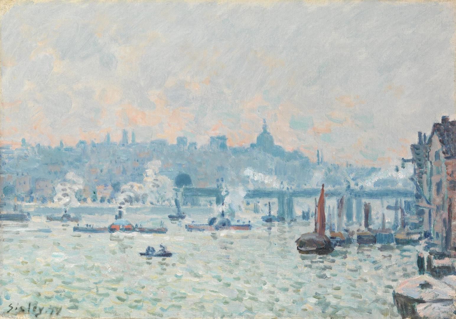 1544x1080 the Thames: Charing Cross Bridge. L986
