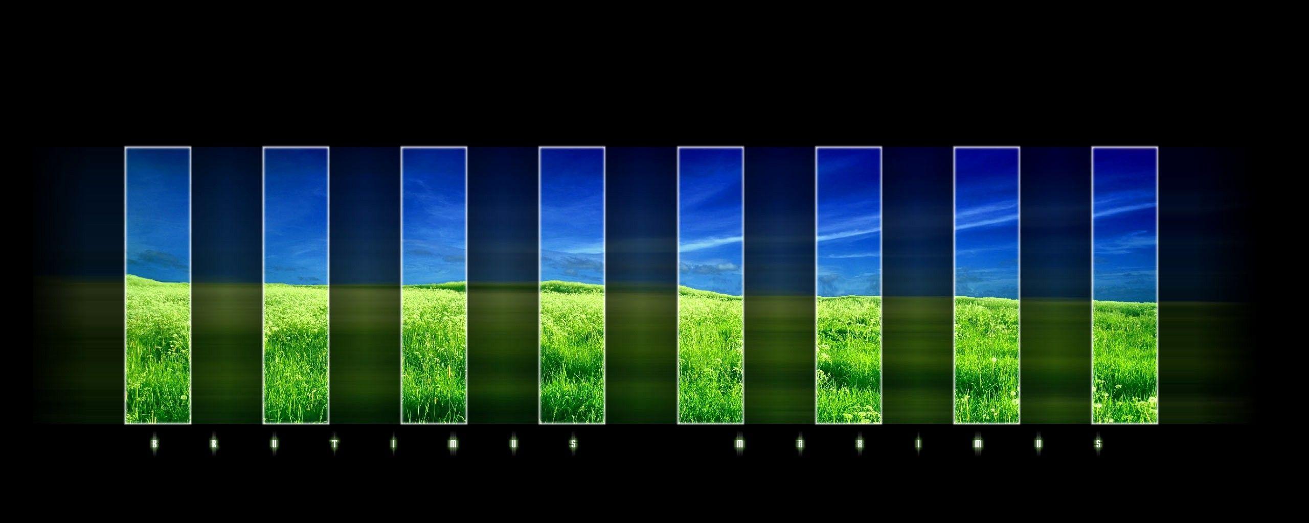 2560x1024 Elegant Dual Screen Windows 10 Wallpaper