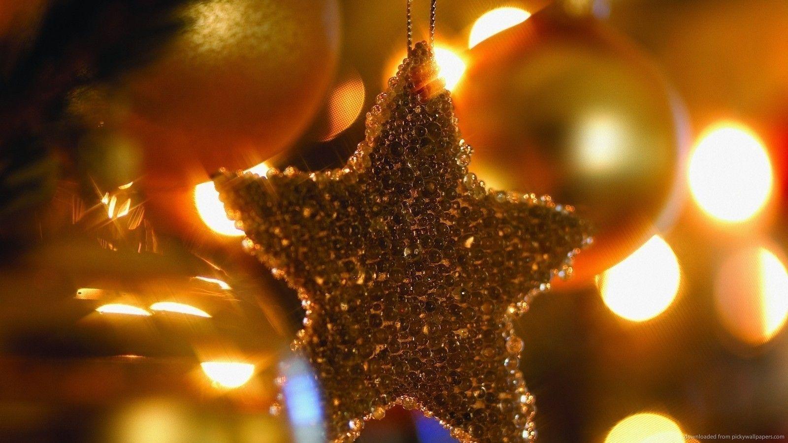 1600x900 Christmas Star Wallpaper