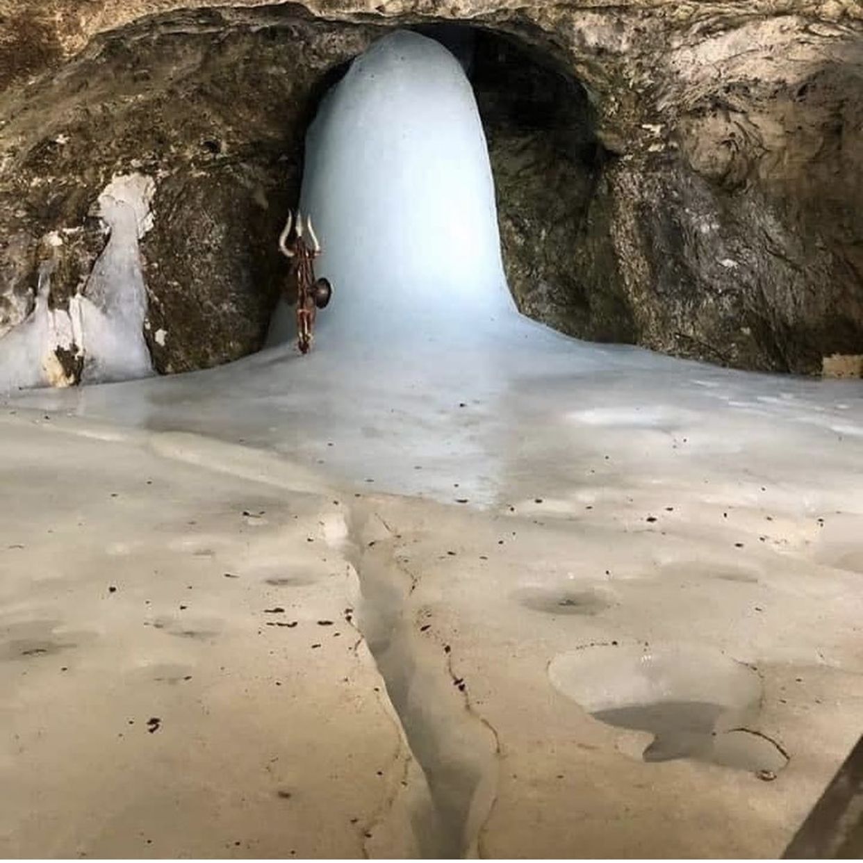 1242x1242 Amarnath Ice Lingam. Shiva lord