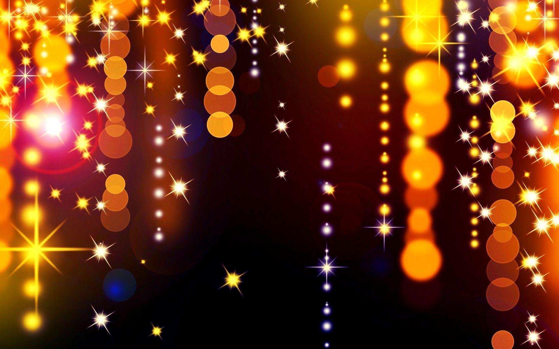 1920x1200 Snowy Christmas Lights Wallpaper