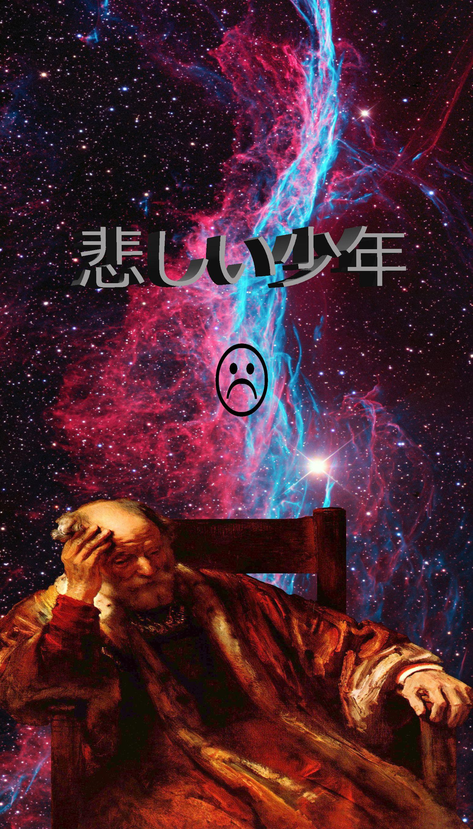 1548x2708 Sad Boy Cartoon Wallpaper Lean Wallpaper iPhone
