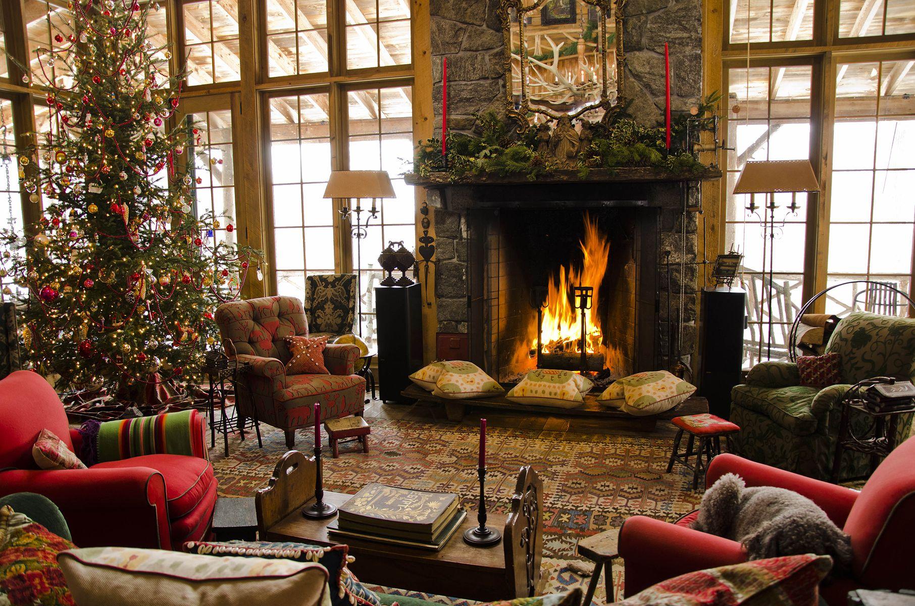 1812x1200 Christmas fireplace wallpaper Gallery
