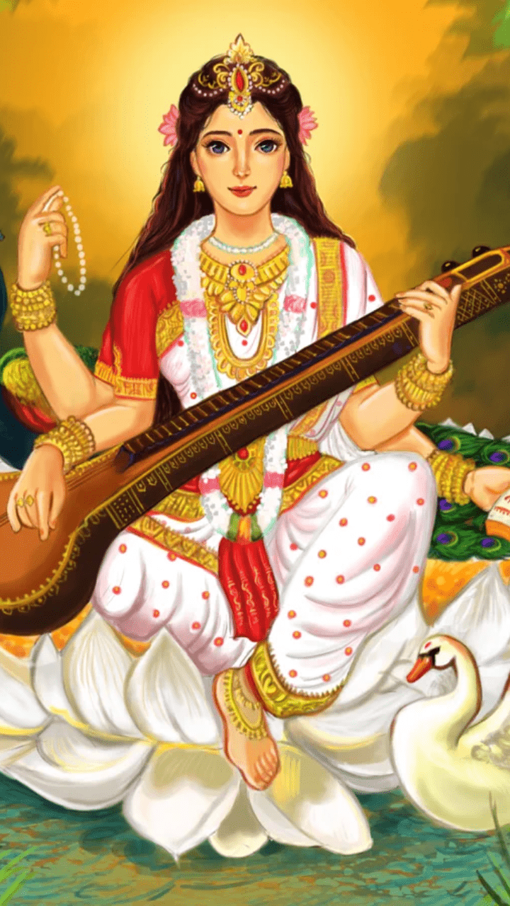 720x1280 Image Of Goddess Saraswati You