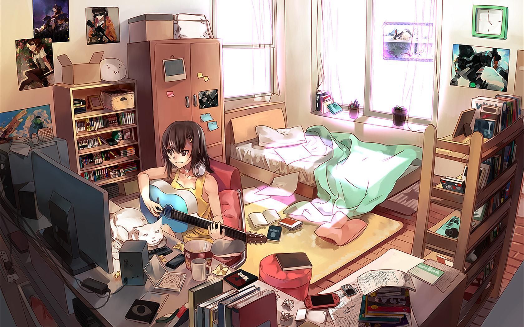 1680x1050 wallpaper, Anime background wallpaper