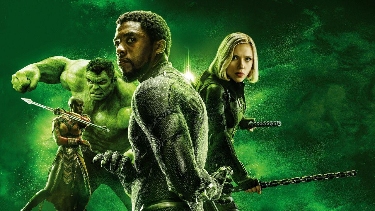 1280x720 Wallpaper Avengers: Endgame, Hulk, Black Panther, Black