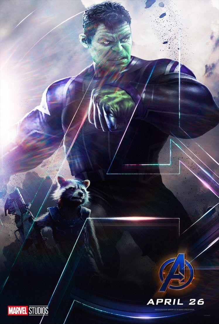 748x1108 Mark Ruffalo, Rocket Raccoon, Hulk, Avengers Endgame, Marvel