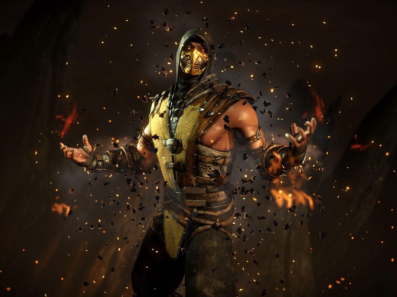 1280x960 Download wallpaper 1280x960 mortal kombat x, scorpion, ninja