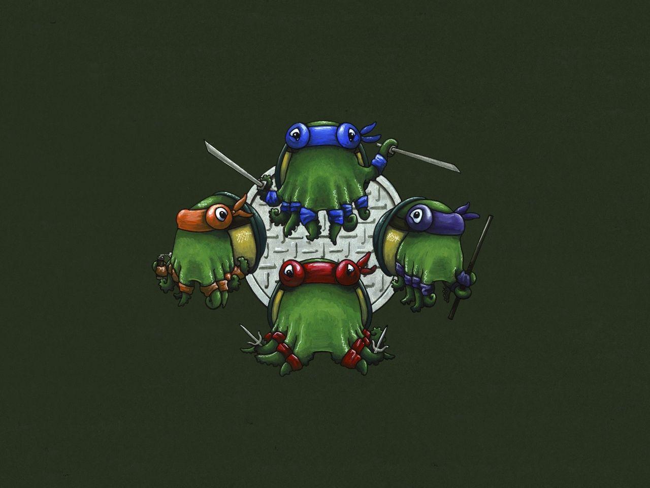 1280x960 Download wallpaper 1280x960 teenage mutant ninja turtles, minimalism