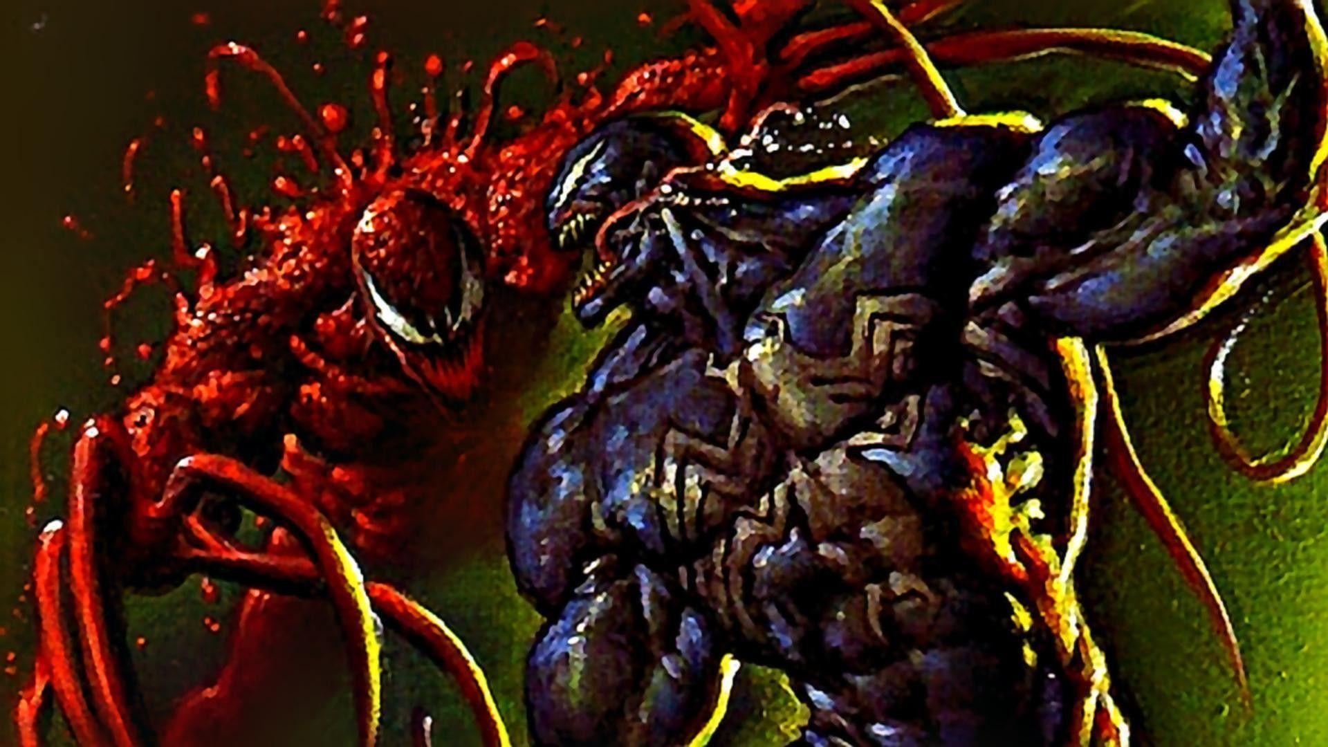 Wallpaper Venom Spiderman Venom Carnage Carnage Poster Background   Download Free Image
