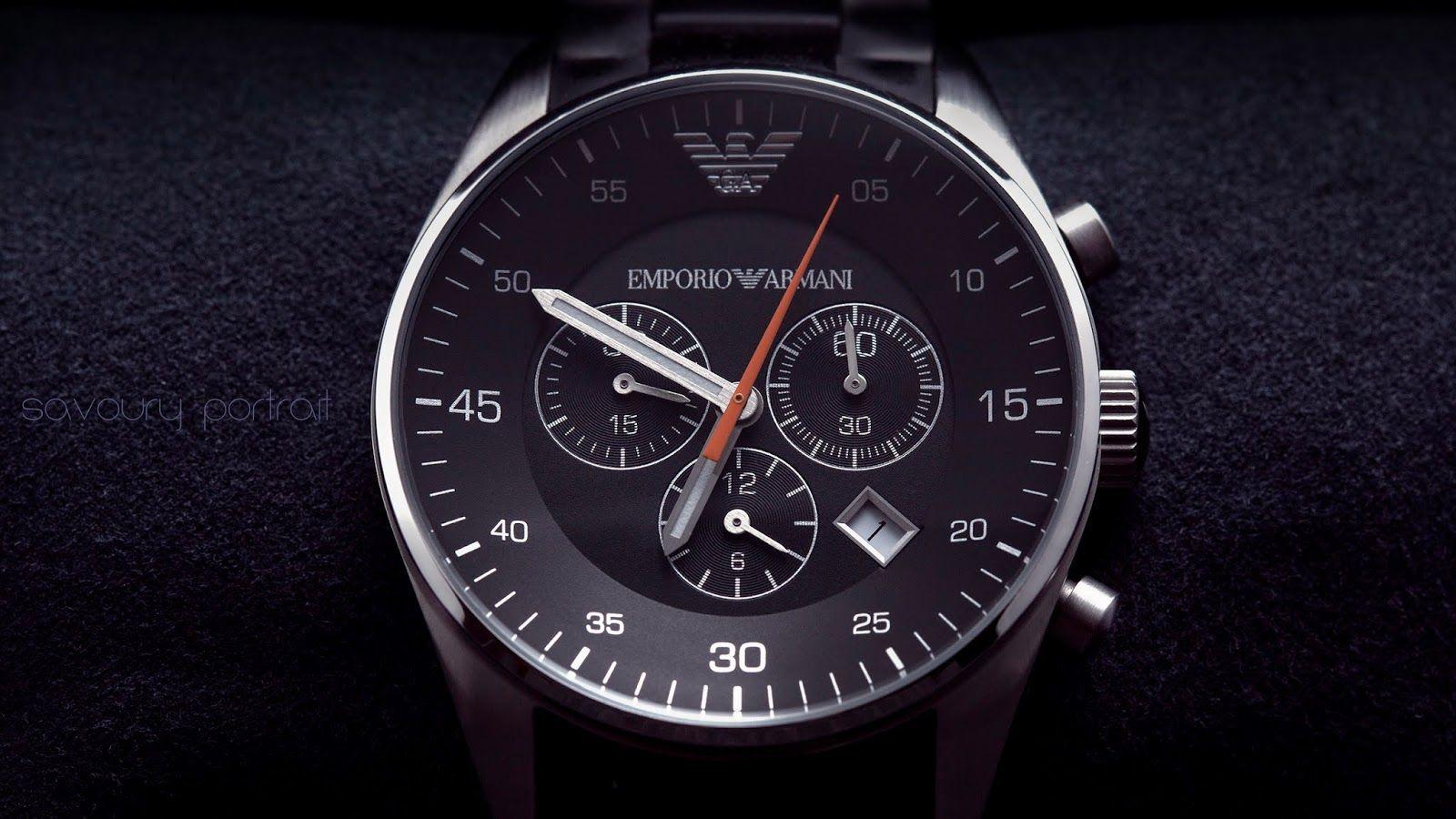 1600x900 Armani Watch Wallpaper