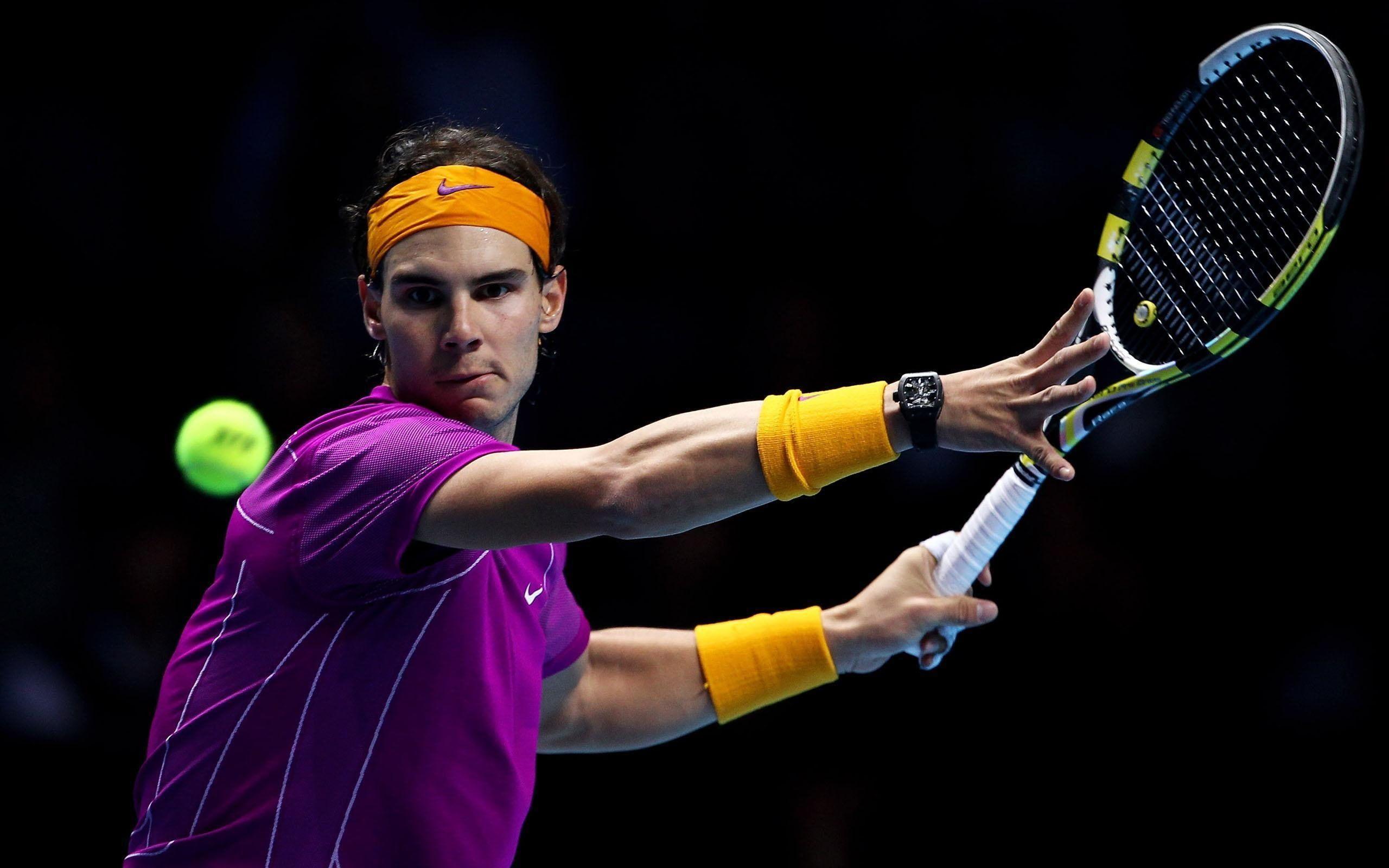 2560x1600 HD wallpaper: Rafael Nadal, Roger Federer, Wimbledon, Tennis