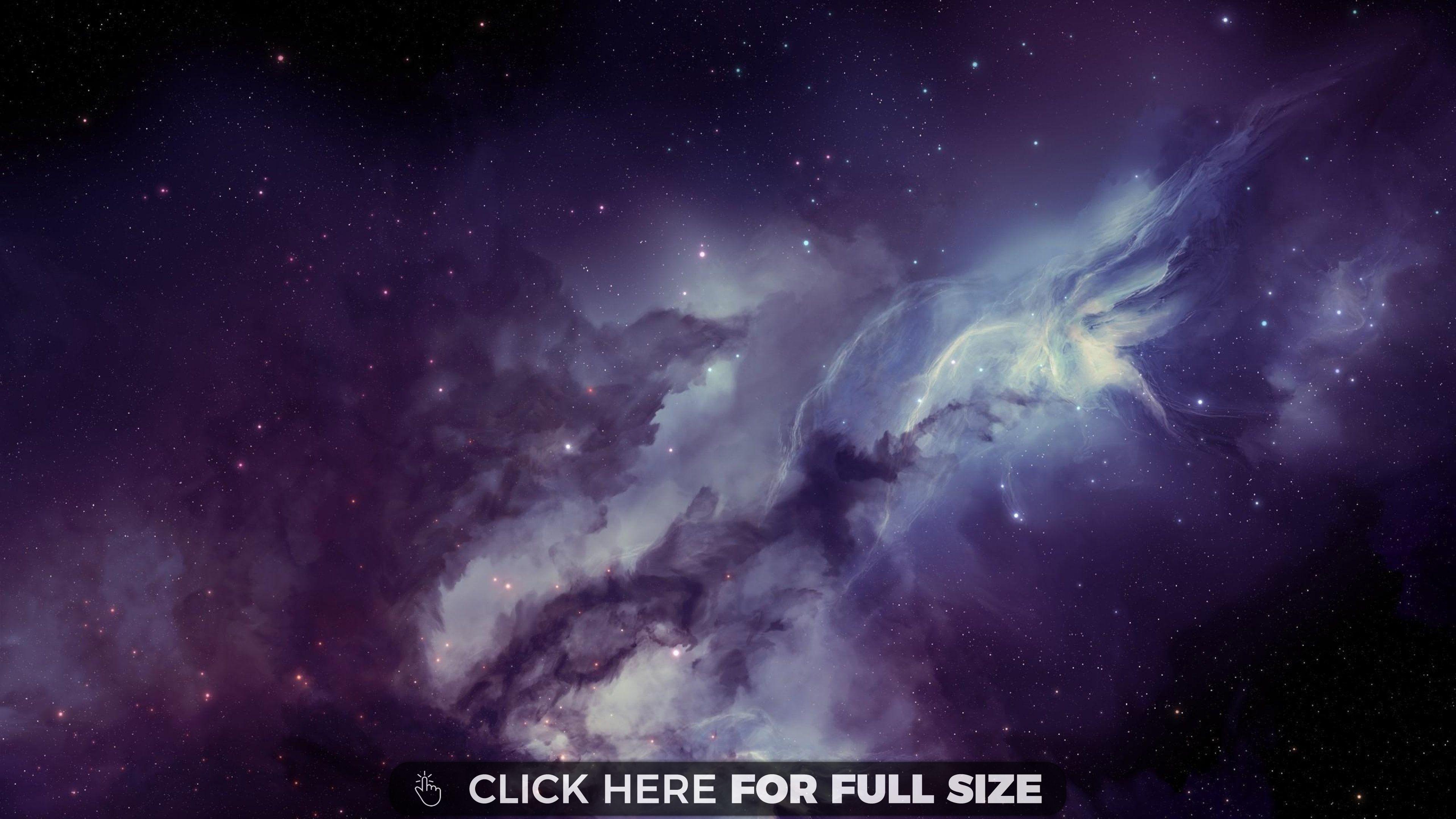 3840x2160 Galaxy Nebula Blurring Stars 4K wallpaper