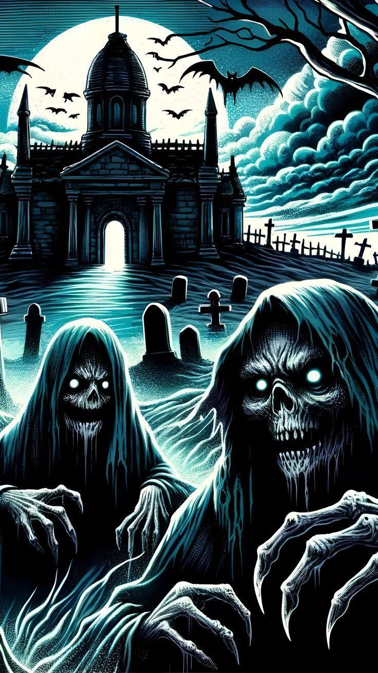 736x1308 BobbyHill. Cemetery, Horror, Wallpaper