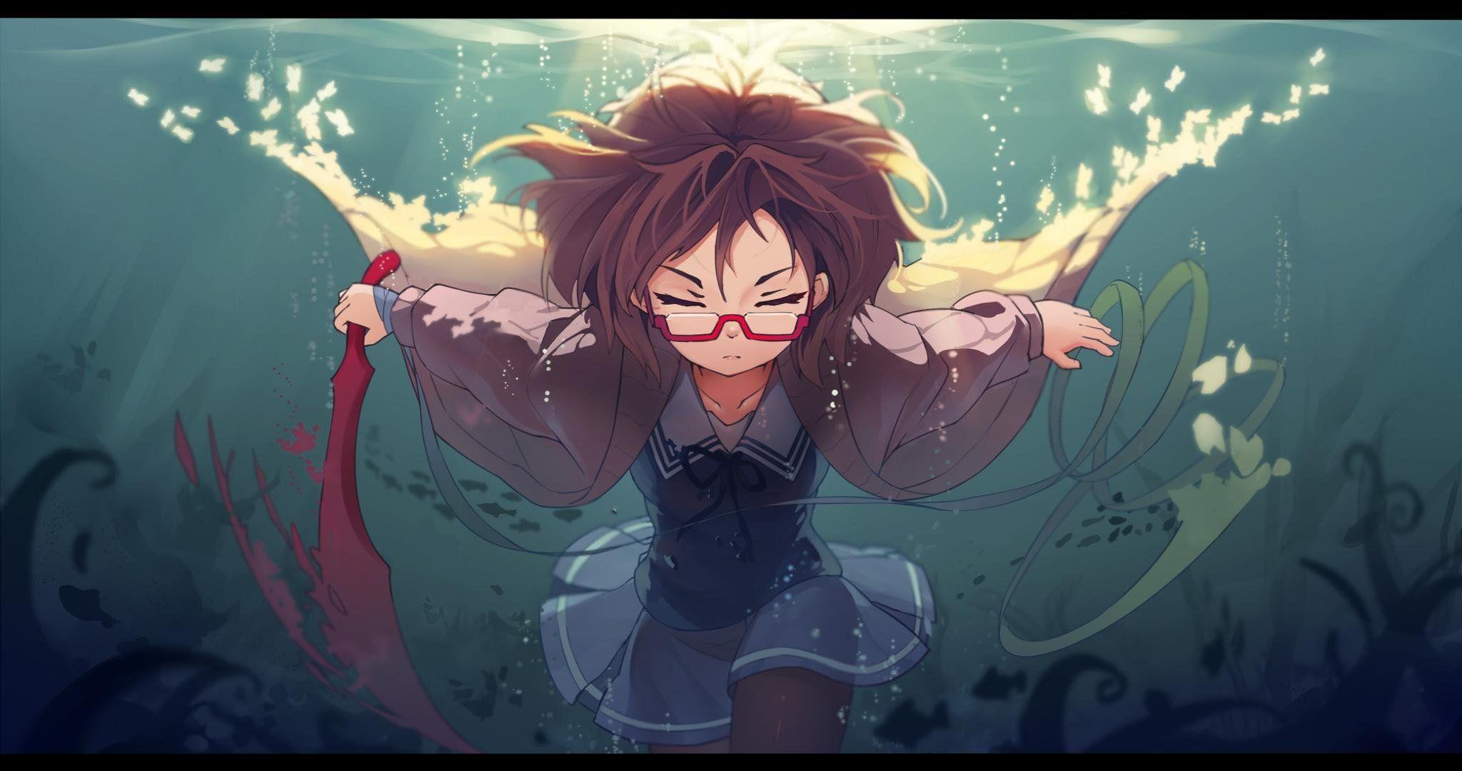2048x1080 Beyond The Boundary (Kyoukai no Kanata) wallpaper HD