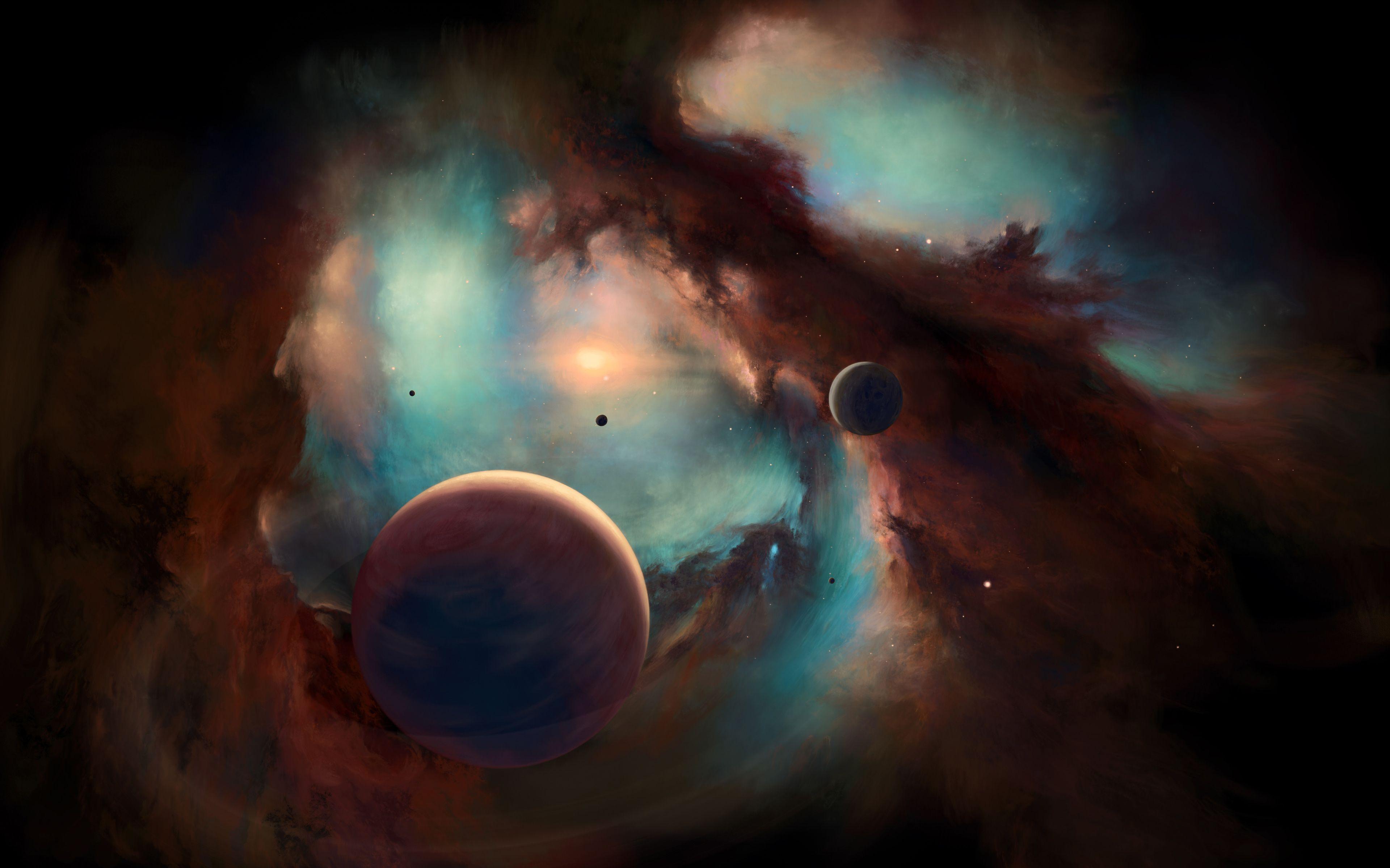 3840x2400 Nebula Artwork 4K Wallpaper