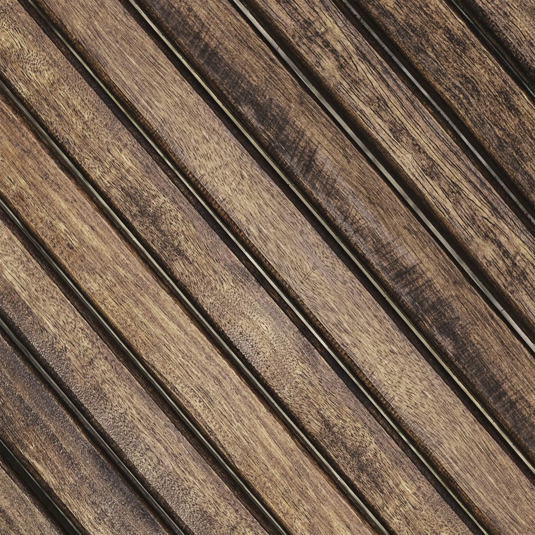 1080x1080 Geometric Dark Wood Peel and Stick Wallpaper