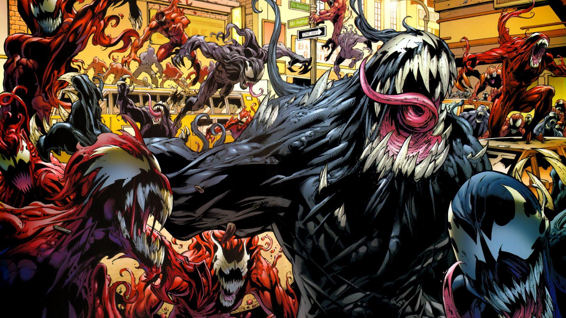 1920x1080 Carnage Vs Venom Comic Hình nền HD, Hình nền