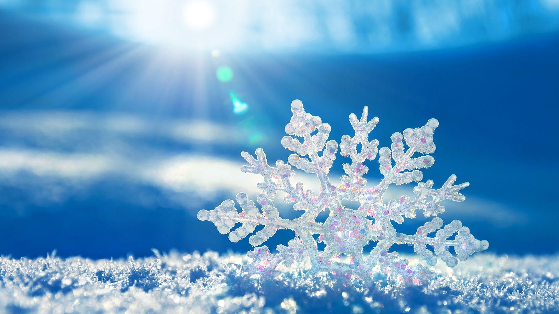 1920x1080 Snowflake Wallpaper